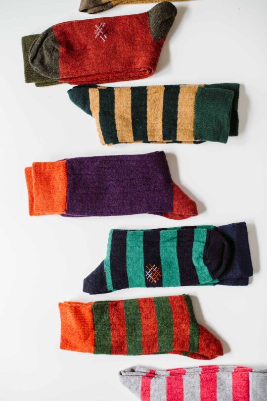 calze in lana biologica, prodotto in Spagna, idea regalo unisex per Natale, colori vari
